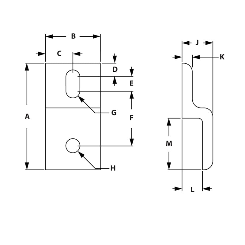 Drawing of Draw-Single Mesh Retainer