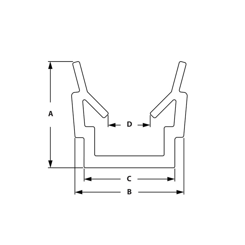Drawing of Draw-Deluxe Plastic Panel Gasket