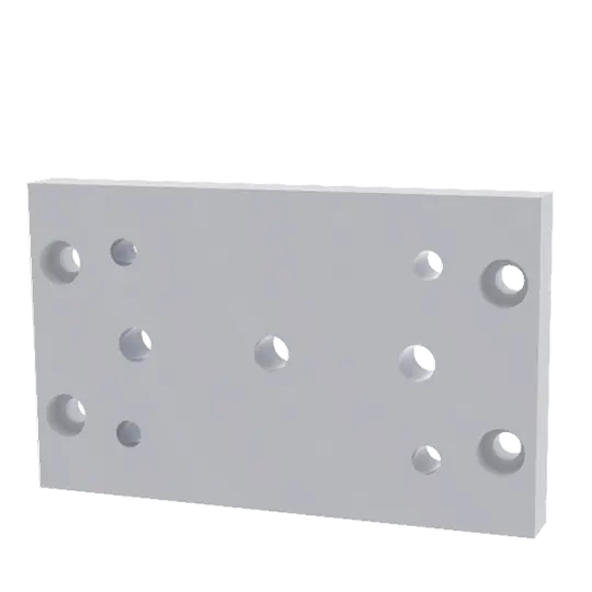 Image of Electric Column Lift Base Plate - Mount To Casters Leveling Feet